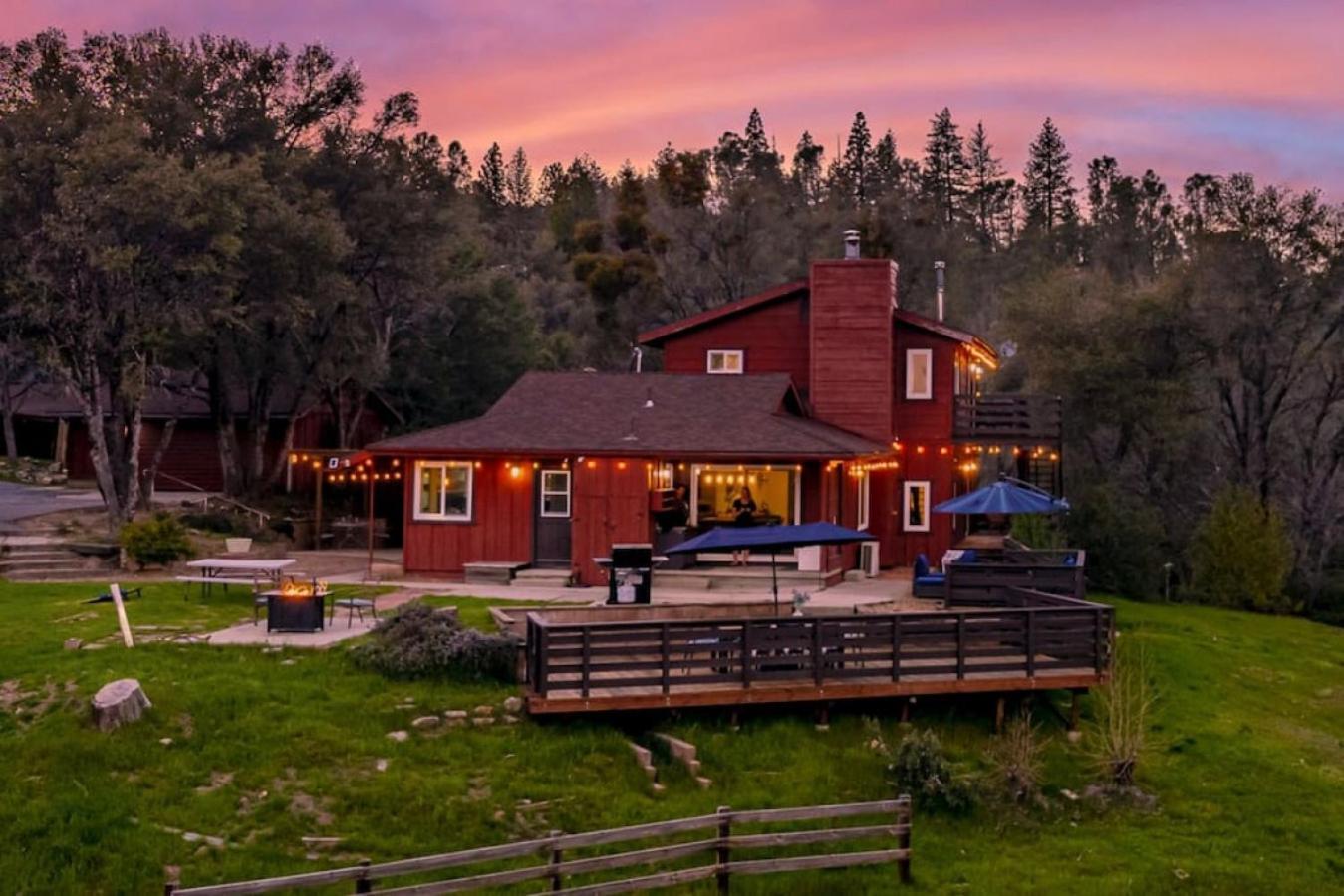 Sierra Vista Lookout Lodge With Creek, Waterfall And Waterholes, Minutes From Bass Lake And Yosemite South Gate North Fork Extérieur photo